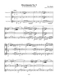 Mozart (Anderson): Five Divertimenti No. 5 (2 clarinets, BC) parts and score