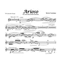 Cummings: Arioso for Contra-alto Clarinet and Piano