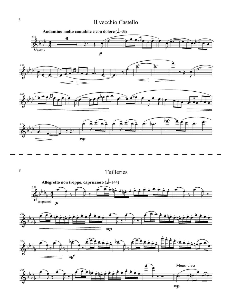 Mussorgsky (Canfield): Pictures at an Exhibition, saxophone and