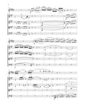 Mozart (Rousseau): Quintet in A Major, KV 581 for saxophone and string quartet (score)