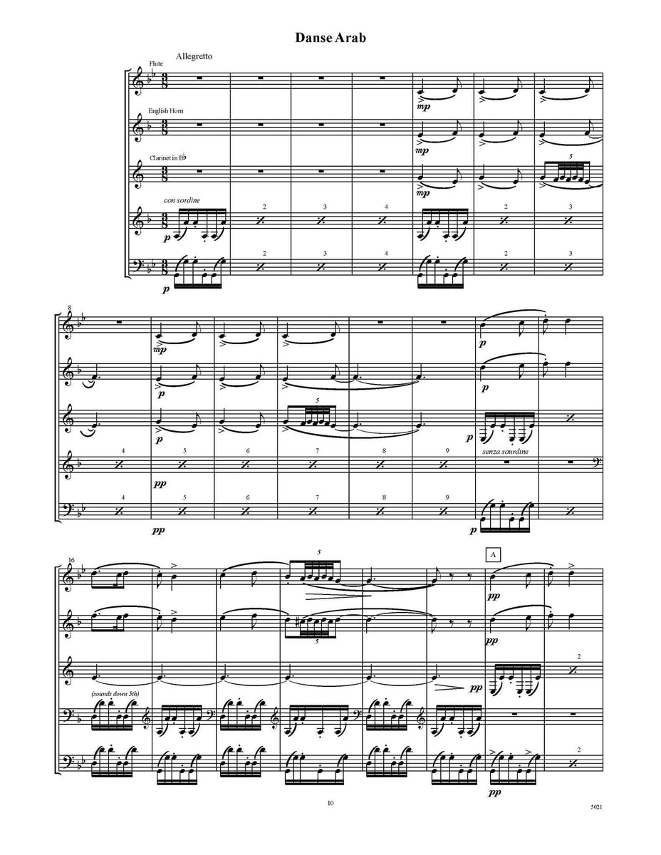 Tchaikovsky (Stevens) The Nutcracker Suite arr. for woodwind quintet