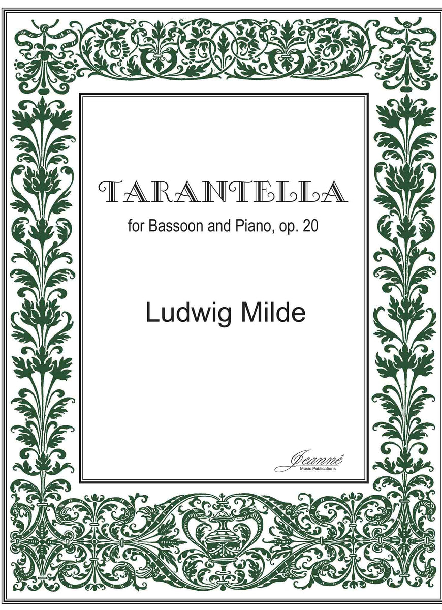 Milde (Anderson): Tarantella, op. 20 for Bassoon and Piano