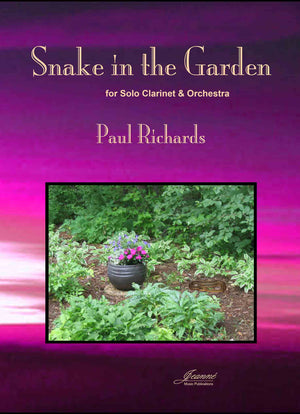 Richards: Snake in the Garden for clarinet and orchestra [SCORE]
