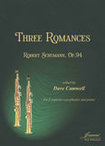 Schumann (Camwell): Three Romances, op. 94, edited for 2 Soprano Saxophones and Piano