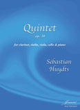 Huydts: Quintet, op 30 for Clarinet, Violin, Viola, Cello and Piano