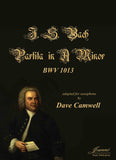 Bach (Camwell): Partita, BWV 1013 adapted for solo saxophone