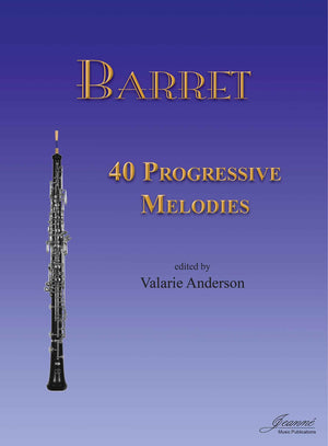 Barret: (Anderson): 40 Progressive Melodies for Oboe