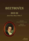Beethoven (Anderson) Duo III, WoO 27, adapted for clarinet and bass clarinet