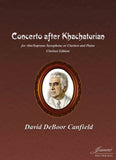 Canfield: Concerto after Khatchaturian for clarinet and piano