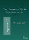Gliere (Anderson): Deux Morceaux, op. 35 arr. for Bass Clarinet and Piano