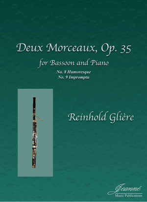 Gliere (Anderson): Deux Morceaux, op. 35 (Impromptu and Humoresque) for bassoon and piano