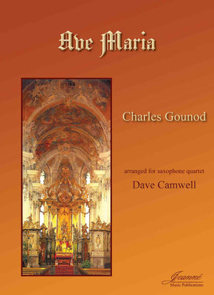 Gounod (Camwell): Ave Maria arr. for Saxophone Quartet [SATB or AATB]