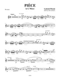 Pierne: Piece in G Minor for Clarinet and Piano