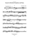 Canfield: Sonata for Baritone Saxophone and Piano