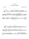 Canfield: Five Lyric Pieces for Alto Saxophone and Piano