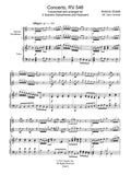 Vivaldi (Camwell): Concerto RV548 for Two Soprano Saxophones and Keyboard