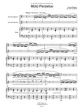 Paganini (Camwell): Moto Perpetuo for 2 alto saxophones and piano