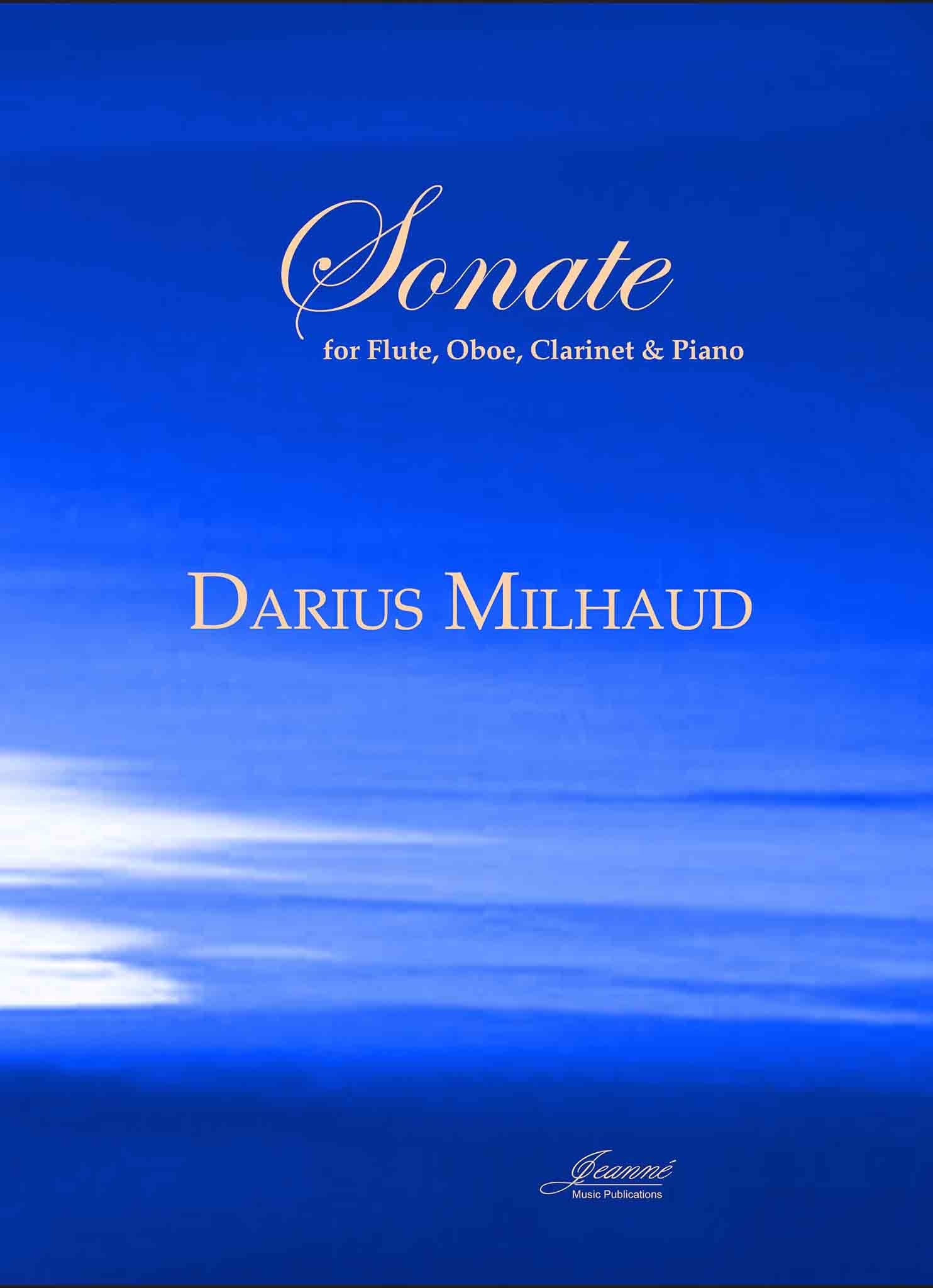 Milhaud Sonate for Flute, Oboe, and Piano JeanneInc