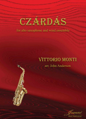 Monti (Anderson): Czardas for Alto Saxophone and Wind Ensemble (score and parts)