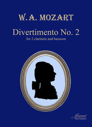 Mozart (Anderson): Divertimento No. 2 [2 clarinets, bassoon] (score and parts)