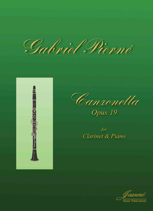 Pierne: Canzonetta, Op. 19 for Clarinet and Piano