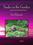 Richards: Snake in the Garden  for clarinet and wind ensemble (score and parts)
