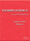 Simpson: Exhortation II for Soprano Saxophone Solo
