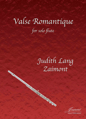 Zaimont: Valse Romantique for Solo Flute